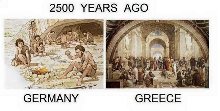 Acum 2500 de ani: Germania - Grecia